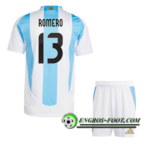 Maillot Equipe Foot Argentine (ROMERO #13) Enfant 2024/2025 Domicile