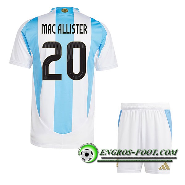 Maillot Equipe Foot Argentine (MAC ALLISTER #20) Enfant 2024/2025 Domicile