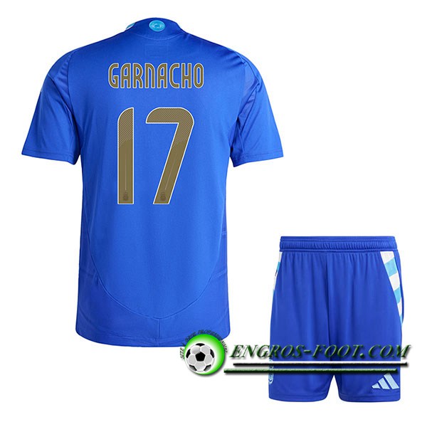 Maillot Equipe Foot Argentine (GARNACHO #17) Enfant 2024/2025 Exterieur