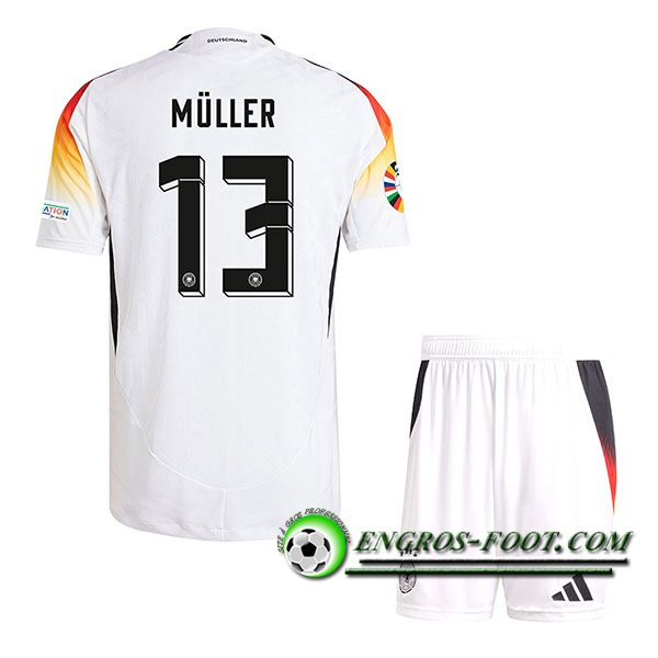 Maillot Equipe Foot Allemagne (MULLER #13) Enfant 2024/2025 Domicile