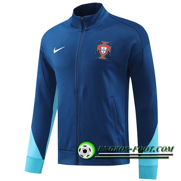 Veste Foot Portugal Bleu 2024/2025