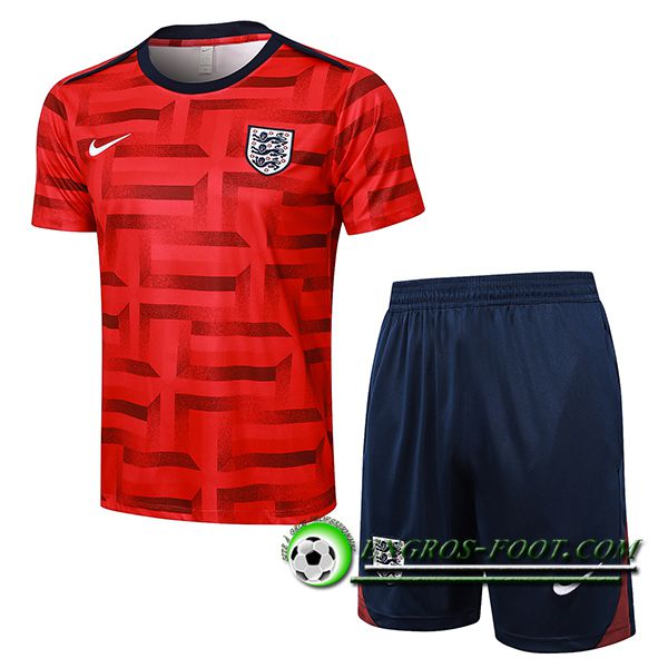 Ensemble Training T-Shirts Angleterre Rouge 2024/2025