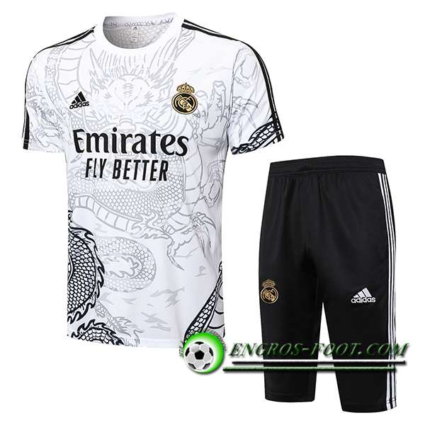 Ensemble Training T-Shirts Real Madrid Blanc/Noir 2024/2025