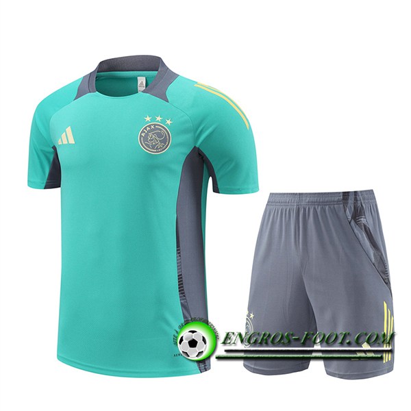 Ensemble Training T-Shirts Ajax Vert/Gris 2024/2025