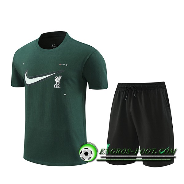 Ensemble Training T-Shirts FC Liverpool Vert 2024/2025 -02