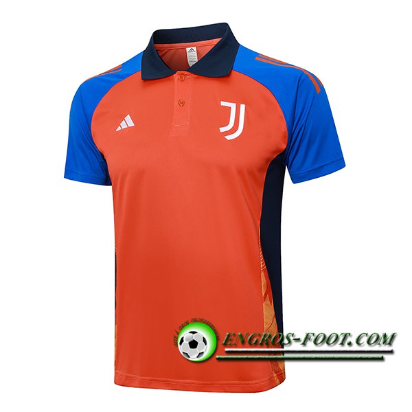 Polo Foot Juventus Orange/Bleu 2024/2025