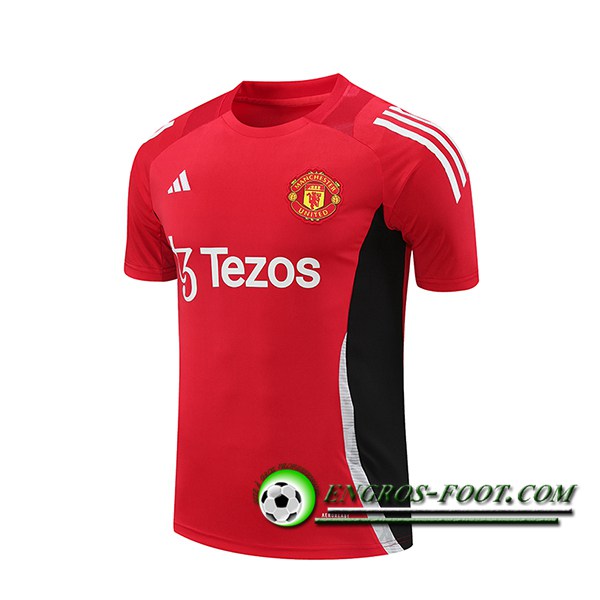 Training T-Shirts Manchester United Rouge/Noir 2024/2025