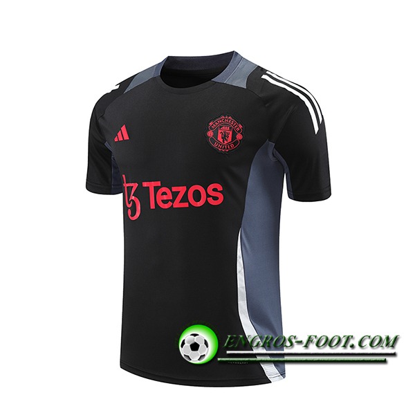 Training T-Shirts Manchester United Noir/Gris 2024/2025