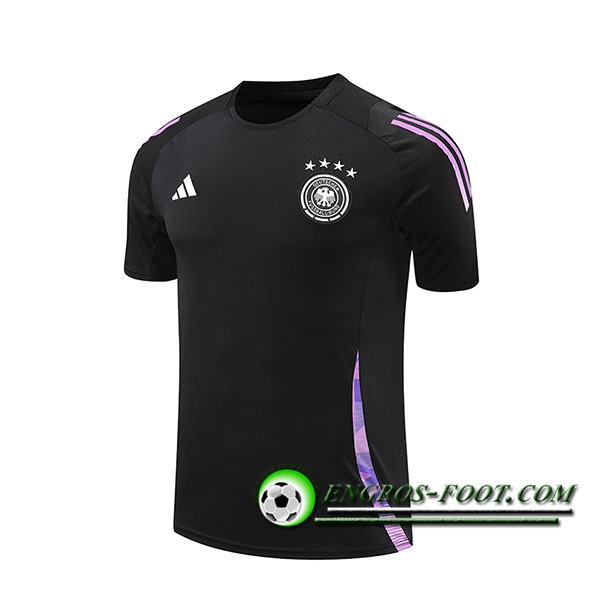Training T-Shirts Allemagne Noir/Pourpre 2024/2025