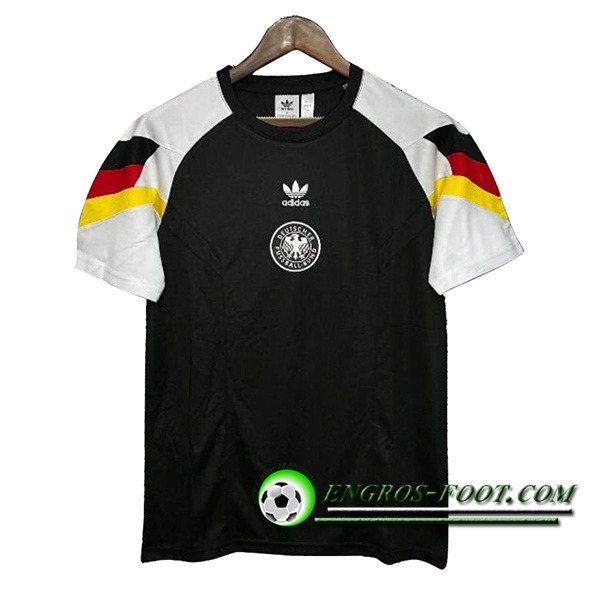 Training T-Shirts Allemagne Noir/Blanc 2024/2025