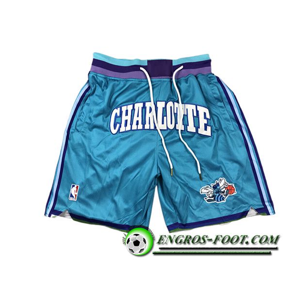 Shorts NBA Charlotte Hornets 2024/25 Bleu Clair