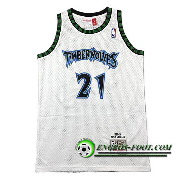 Maillot Minnesota Timberwolves (GARNETT #21) 2024/25 Blanc -02