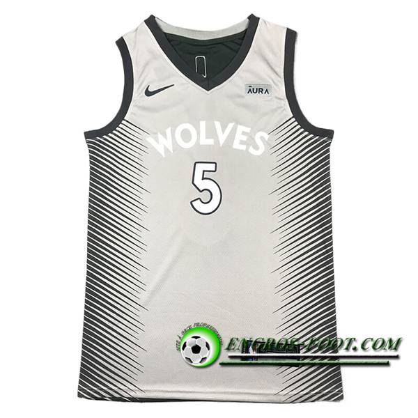 Maillot Minnesota Timberwolves (EDWARDS #5) 2024/25 Gris/Noir