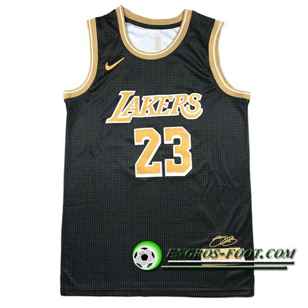 Maillot Los Angeles Lakers (JAMES #23) 2024/25 Noir/Jaune