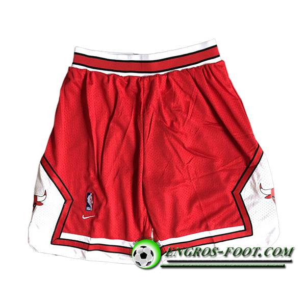 Shorts NBA Chicago Bulls 2024/25 Rouge/Blanc -03