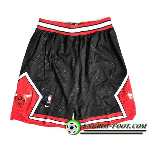 Shorts NBA Chicago Bulls 2024/25 Noir/Rouge