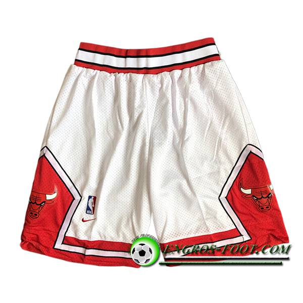 Shorts NBA Chicago Bulls 2024/25 Blanc/Rouge -03