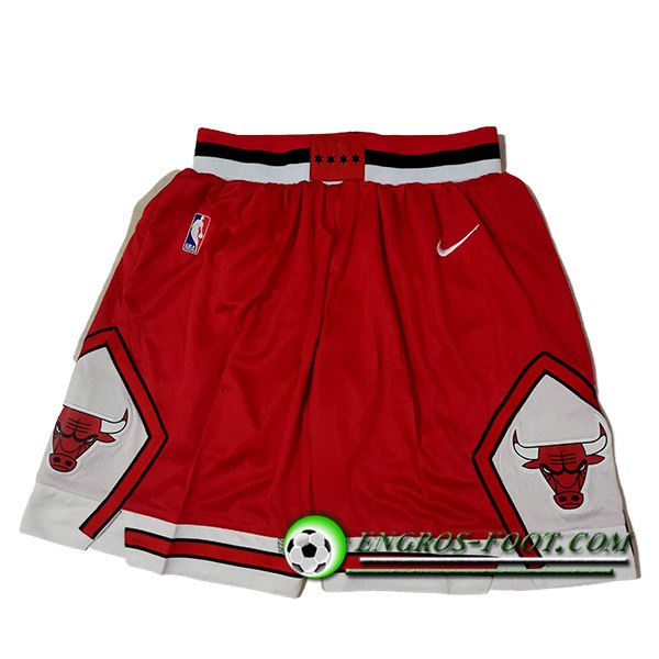 Shorts NBA Chicago Bulls 2024/25 Rouge/Blanc -02