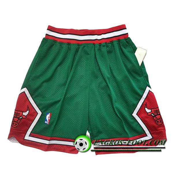 Shorts NBA Chicago Bulls 2024/25 Vert/Rouge