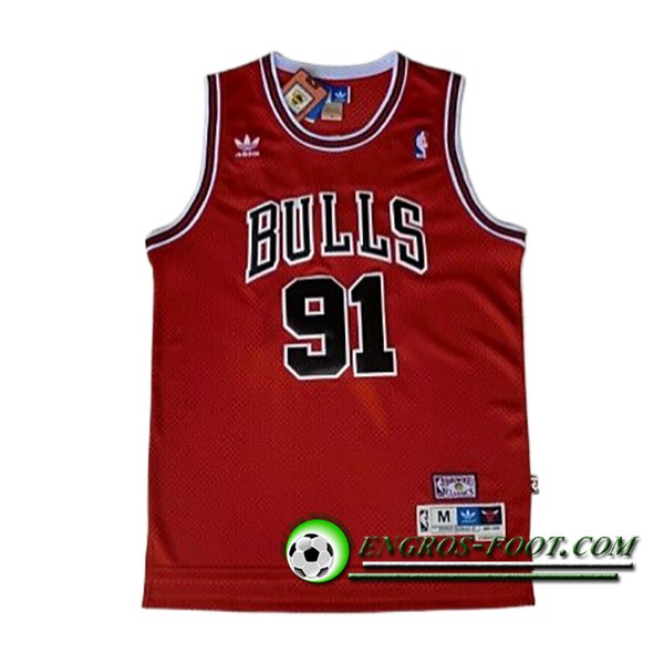 Maillot Chicago Bulls (RODMAN #91) 2024/25 Rouge