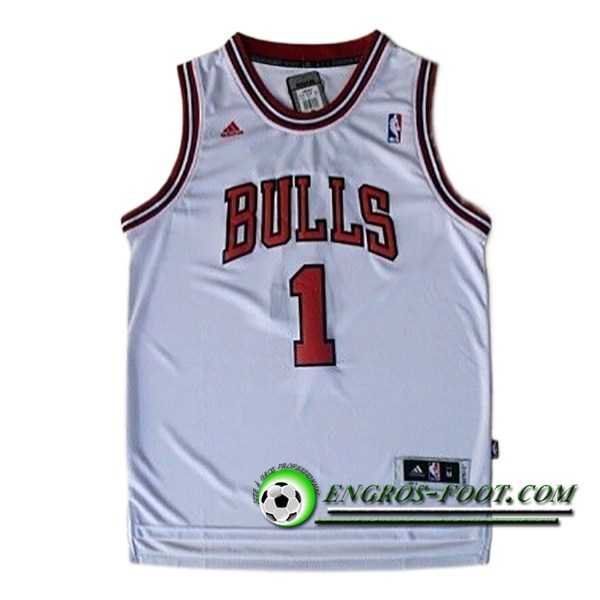 Maillot Chicago Bulls (ROSE #1) 2024/25 Blanc/Rouge