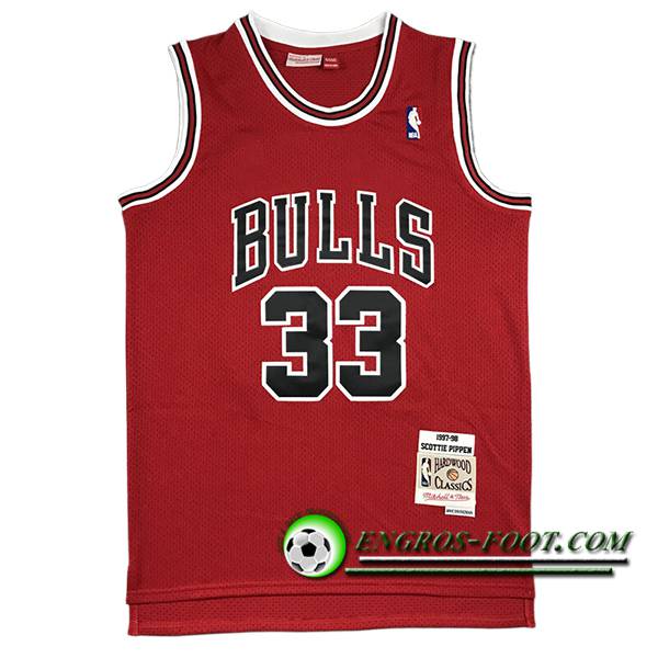 Maillot Chicago Bulls (PIPPEN #33) 2024/25 Rouge/Noir