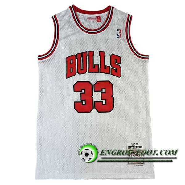 Maillot Chicago Bulls (PIPPEN #33) 2024/25 Blanc/Rouge -02