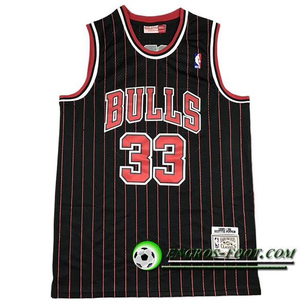 Maillot Chicago Bulls (PIPPEN #33) 2024/25 Noir/Rouge -04