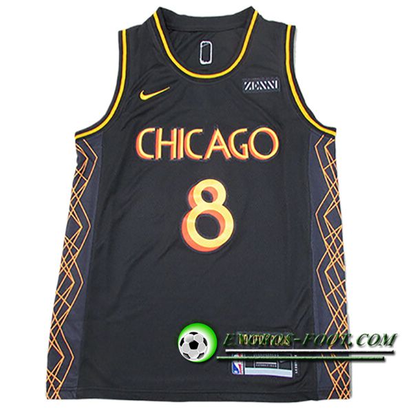 Maillot Chicago Bulls (LAVINE #8) 2024/25 Noir/Jaune