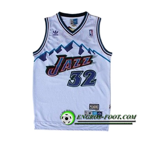 Maillot Utah Jazz (MALONE #32) 2024/25 Blanc/Pourpre