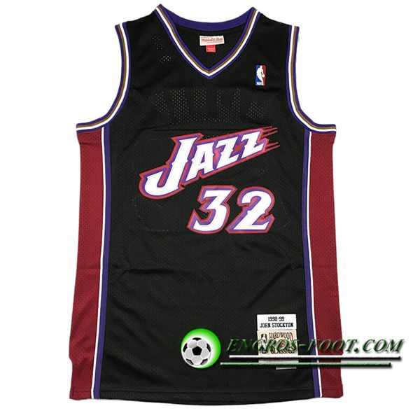Maillot Utah Jazz (MALONE #32) 2024/25 Noir/Pourpre