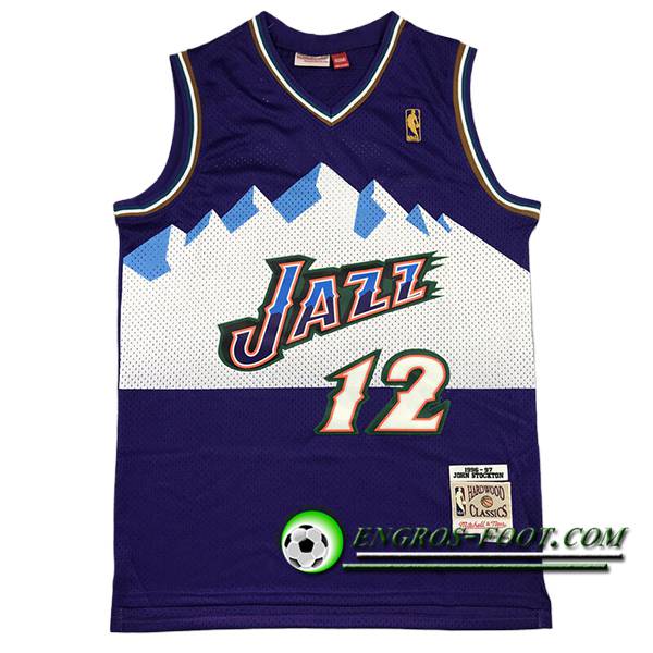 Maillot Utah Jazz (STOCKTON #12) 2024/25 Pourpre/Blanc -02