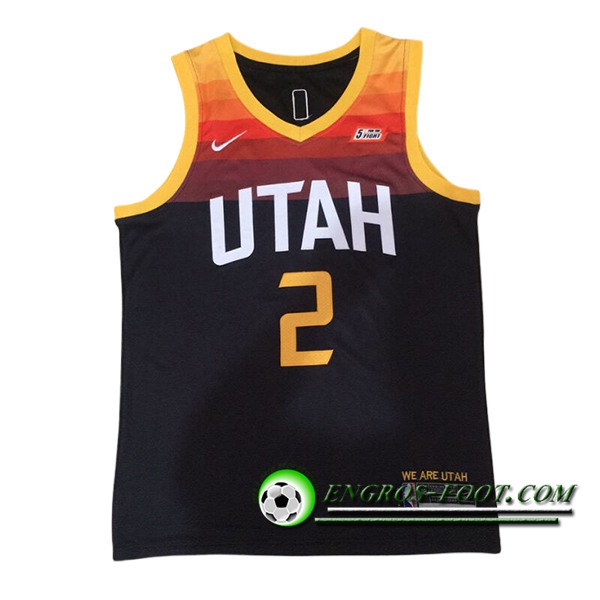 Maillot Utah Jazz (INGLES #2) 2024/25 Noir/Jaune
