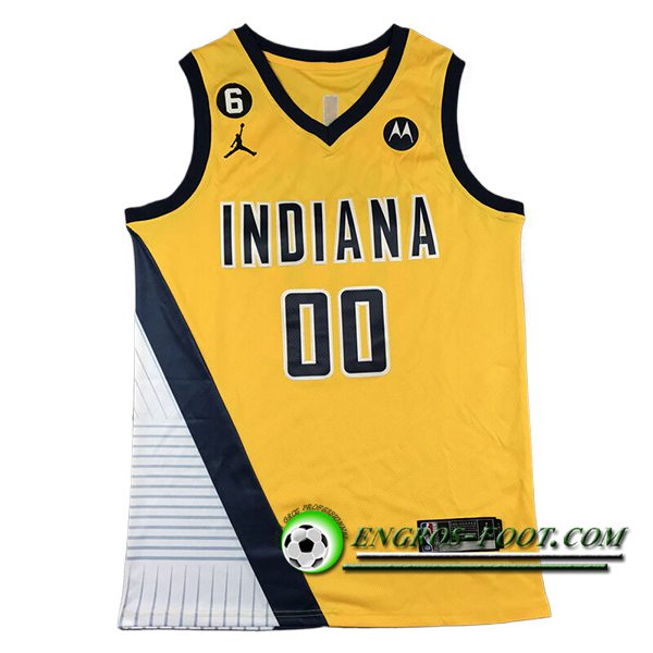 Maillot Indiana Pacers (MATHURIN #00) 2024/25 Jaune/Noir/Blanc