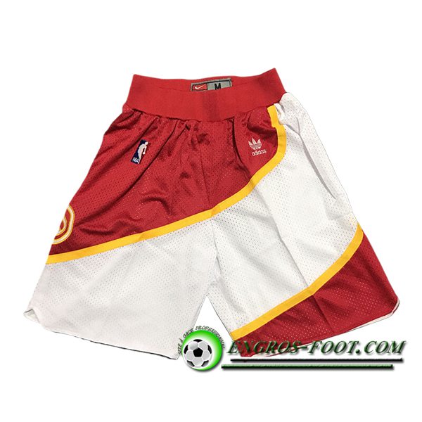 Shorts NBA Atlanta Hawks 2024/25 Blanc/Rouge