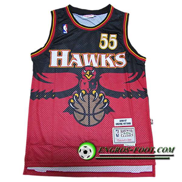 Maillot Atlanta Hawks (MUTOMBO #55) 2024/25 Rouge/Noir