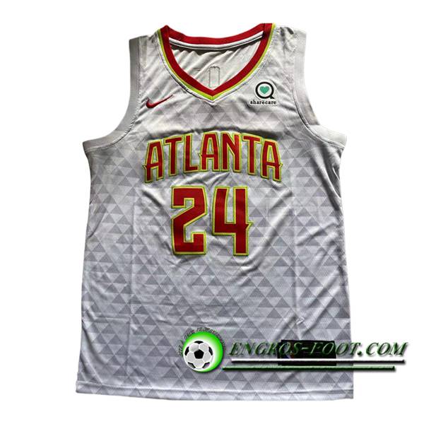 Maillot Atlanta Hawks (FERNANDO #24) 2024/25 Blanc/Rouge