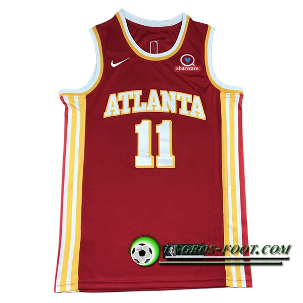 Maillot Atlanta Hawks (YOUNG #11) 2024/25 Rouge/Jaune