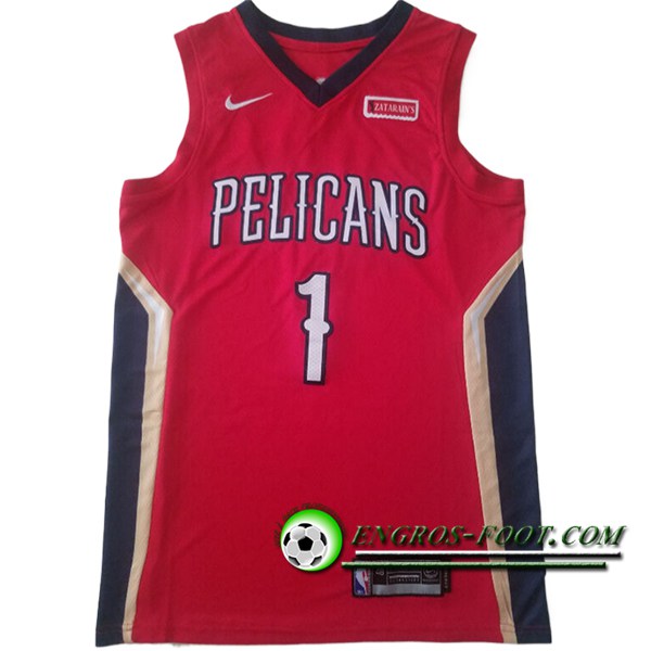 Maillot San New Orleans Pelicans (WILLIAMSON #1) 2024/25 Rouge/Bleu