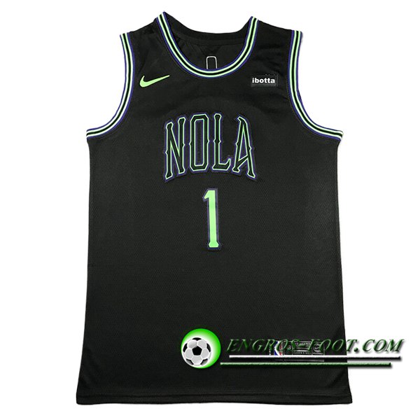 Maillot San New Orleans Pelicans (WILLIAMSON #1) 2024/25 Noir/Vert