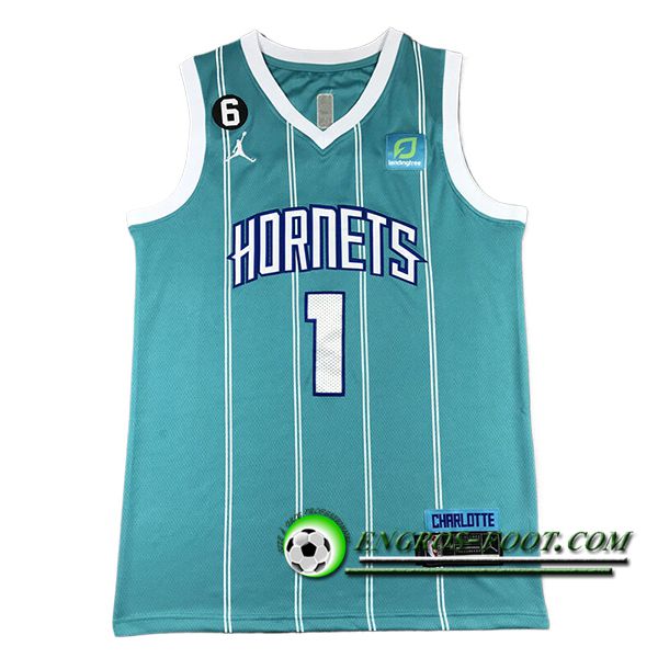 Maillot Charlotte Hornets (BALL #1) 2024/25 Vert/Blanc