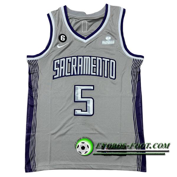 Maillot Sacramento Kings (FOX #5) 2024/25 Gris