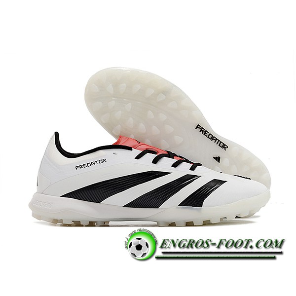 Adidas Chaussures de Foot PREDATOR 24 ELITE TF BOOTS39 Blanc/Noir