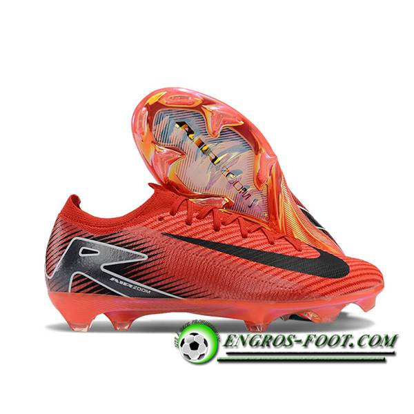 Nike Chaussures de Foot AIR Zoom Mercurial Vapor 16 Elite XXV FG Orange/Noir