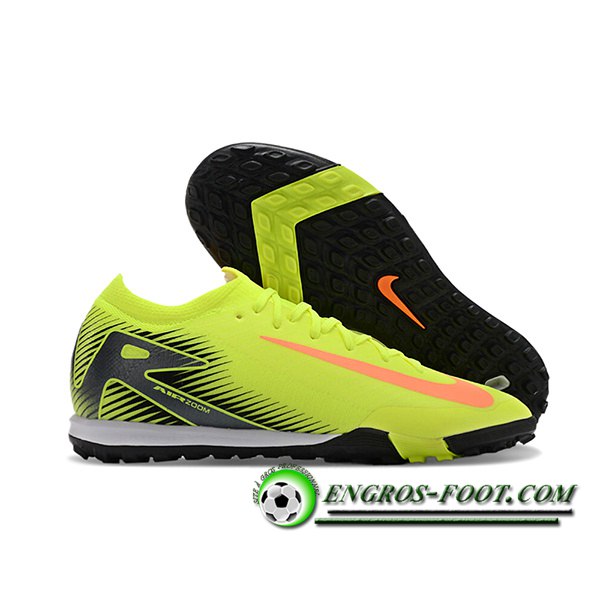 Nike Chaussures de Foot Air Zoom Mercurial Vapor XVI Elite TF Jaune/Noir/Orange