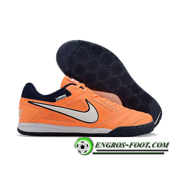 Nike Chaussures de Foot Supreme x Nike SB Gato Orange/Blanc