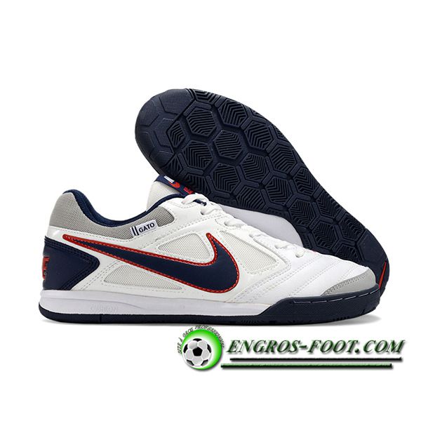 Nike Chaussures de Foot Supreme x Nike SB Gato Blanc/Noir