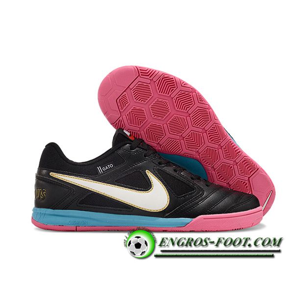 Nike Chaussures de Foot Supreme x Nike SB Gato Noir/Blanc