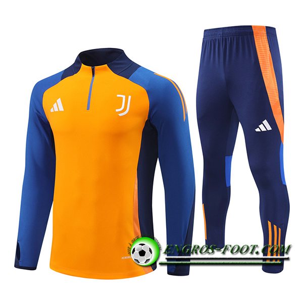 Ensemble Survetement de Foot Juventus Orange/Bleu 2024/2025