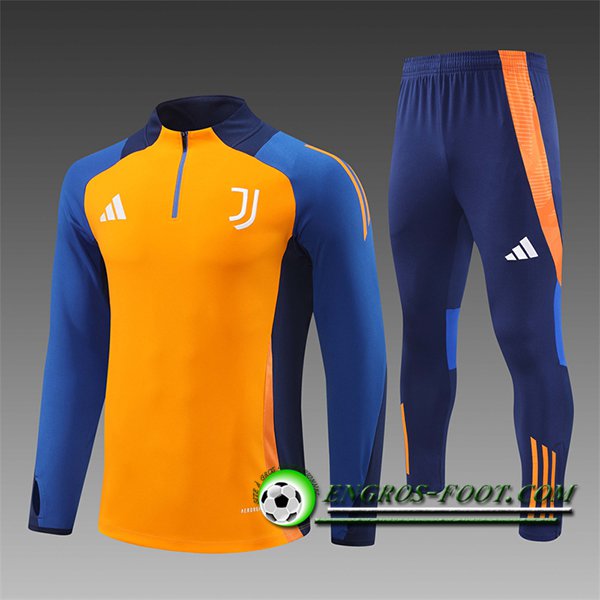 Ensemble Survetement de Foot Juventus Enfant Orange/Bleu 2024/2025